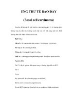 UNG THƯ TẾ BÀO ĐÁY (Basal cell carcinoma) pdf