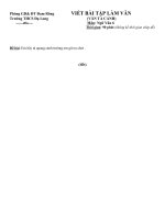 bài viết tả cảnh và đáp án cụ thể