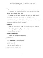 Giáo án Vật lý lớp 9 - ẢNH CỦA MỘT VẬT TẠO BỞI GƯƠNG PHẲNG docx