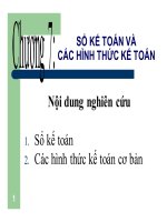 SỔ KẾ TOÁN VÀ CÁC HÌNH THỨC KẾ TOÁN