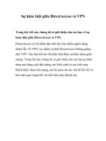 Sự khác biệt giữa DirectAccess và VPN- P1 docx