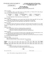 Đề thi chọn đội tuyển quốc gia tỉnh Nghệ An môn Địa (2010-2011) doc