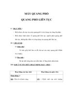 Giáo án Vật lý 12 - MÁY QUANG PHỔ QUANG PHỔ LIÊN TỤC pptx