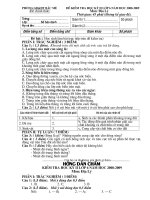 de thi va dap an dia 6 ky II bacme