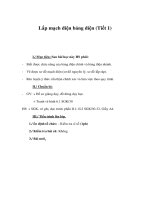 Giáo án Vật lý lớp 9 - Lắp mạch điện bảng điện (Tiết 1) docx