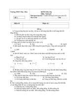 Kiểm tra 15p, bài số 1, HK2, 2009-2010