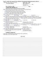 Đề KT 1 tiết sử 6 kì 2