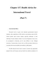 Chapter 117. Health Advice for International Travel (Part 7) docx