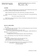 ĐỀ THI HỌC KỲ II MÔN VĂN 7
