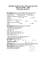 de kt cuoi nam lop 1