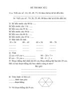 Đề ôn thi Toán HK2