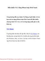 Điều khiển VLC bằng iPhone hoặc iPod Touch- P1 ppt