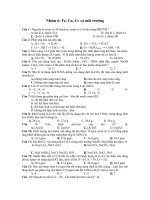 Đề thi thử đại học môn hóa học 12 - Đề 6