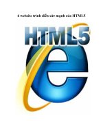6 website trình diễn sức mạnh của HTML5 pps
