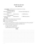 Đề kiểm tra hk 2 môn GDCD 7 rất hay