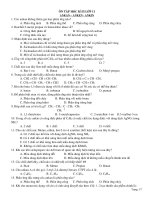 on tap HK II lop 11 phan trac nghiem