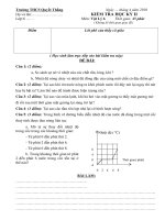 Đề KT HKII- Lý 6