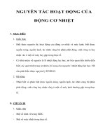 Vật lý 10 nâng cao - NGUYÊN TẮC HOẠT ĐỘNG CỦA ĐỘNG CƠ NHIỆT pptx