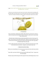 10 cách làm đẹp từ chanh