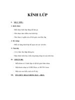 Giáo án vật lý lớp 6 - KÍNH LÚP pdf