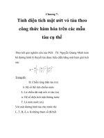 Phân tích đánh giá kết quả tính diện tích mặt ướt vỏ tàu đánh cá, chương 7 pdf