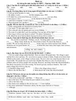 Đề thi tuyển sinh vào lớp 10 Nghệ An 2009