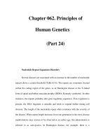 Chapter 062. Principles of Human Genetics (Part 24) ppt