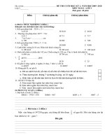 đề thi cuôi học kỳ 2