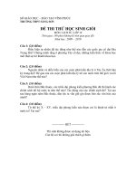 Thi thử HSG lớp 10
