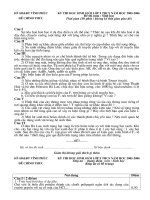 HSG Sinh 9- Vĩnh Phúc 2006