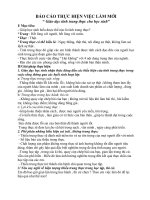 Báo cáo thực hiện  việc làm mới