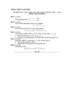 Đề thi HSG lớp 10 năm học 2007-2008