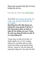 Dùng mật ong phát hiện độc tố trong không khí sân bay pdf