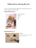 Những chú bọ xinh kẹp giấy note docx