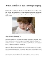 U não có thể xuất hiện từ trong bụng mẹ doc