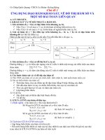 Chuyên đề khảo sát HS-Ôn thi TN 12