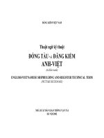 Thuật ngữ kỹ thuật - ĐÓNG TÀU VÀ ĐĂNG KIỂM ANH VIỆT pptx
