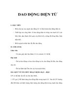 Giáo án Vật lý 12 - DAO ĐỘNG ĐIỆN TỪ doc