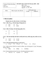 đề thi môn toáncuối năm lớp 5