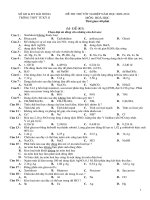Đề thi thử TN 2009-2010