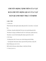 Vật lý lớp 10 căn bản - CHUYỂN ĐỘNG TỊNH TIẾN CỦA VẬT RẮN - CHUYỂN ĐỘNG QUAY CỦA VẬT RẮN QUANH MỘT TRỤC CỐ ĐỊNH pot