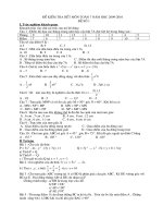 Đề thi hết năm học môn toán 7  2009- 2010