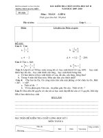 Đề ky 2 Toán 6 Chẵn