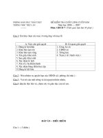 GDCD 7 cuối năm 06-07 (Đề+Biểu điểm)