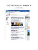 Google Instant Preview: Xem nhanh trước kết quả tìm kiếm potx
