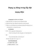 Giáo án Vật lý lớp 9 - Dụng cụ dùng trong lắp đặt mạng điện ppt