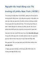 Nguyên tắc hoạt động của Thị trường cổ phiếu New York potx