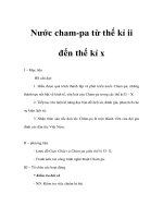Lịch sử lớp 6 - Nước cham-pa từ thế kỉ II đến thế kỉ X docx