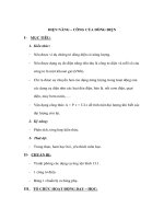 Vật lý lớp 9 - ĐIỆN NĂNG – CÔNG CỦA DÒNG ĐIỆN potx