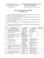 KH Kiểm tra nội bộ